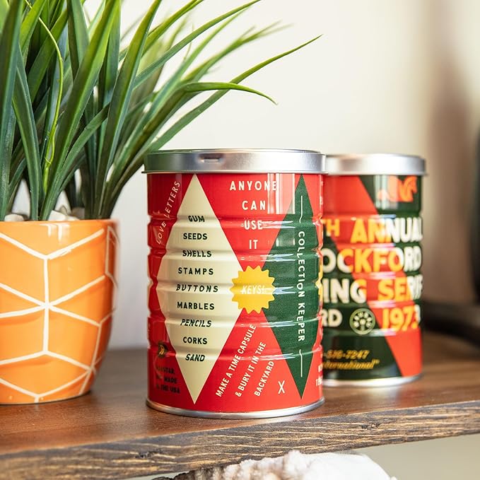 Retro Tin Can, Studio MPLS Designs, Collectable, Peel & Stick Valved End - Image 5