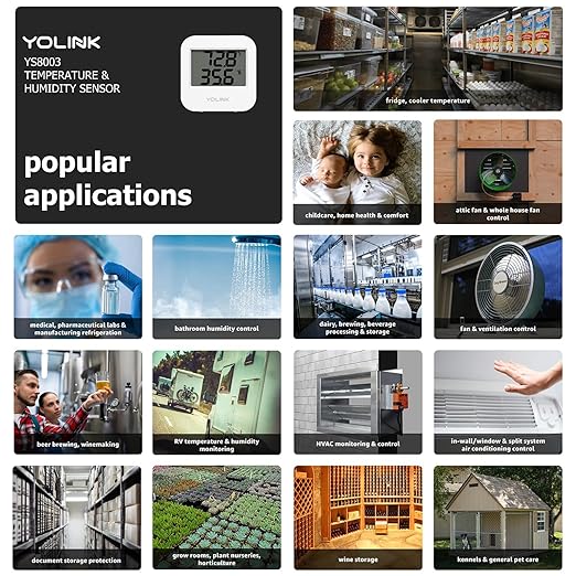 YoLink SpeakerHub & Two Temp/Humidity Sensors Starter Kit – Audio Hub Plays - Image 6