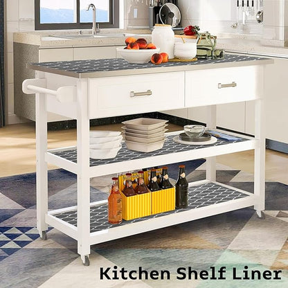 Shelf and Drawer Liner for Kitchen Cabinets Non-Adhesive, Strong Grip Non-Slip - Image 3