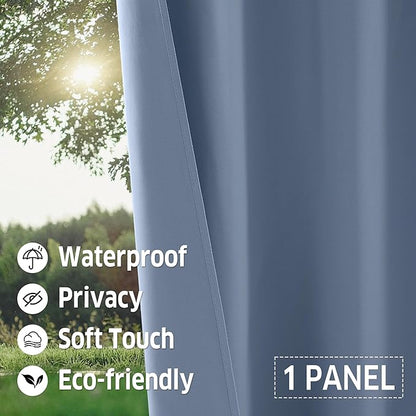 RYB HOME Outdoor Curtains for Patio Waterproof Tab Top Block Sunlight Thermal - Image 5