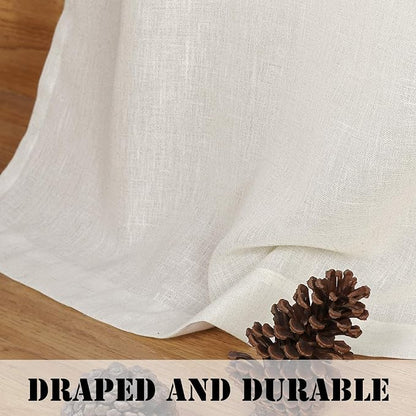 H.VERSAILTEX Natural Linen Rod Pocket Curtains 84 Inch Length - Image 6