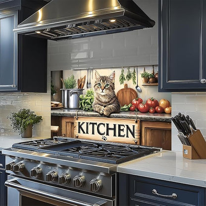 NYZE Kitchen Backsplash Stickers Waterproof Stove Backsplash Protector - Image 3
