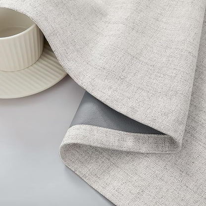 CUCRAF Linen 100% Blackout Curtains 108 Inch Length 2 Panels Set, Back Tab and - Image 9