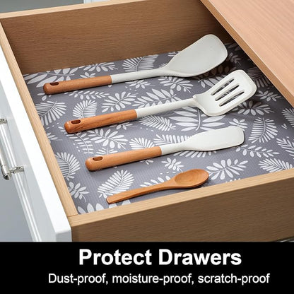 Cooyes Shelf and Drawer Liner for Kitchen Cabinets Non-Adhesive, Waterproof - Image 2