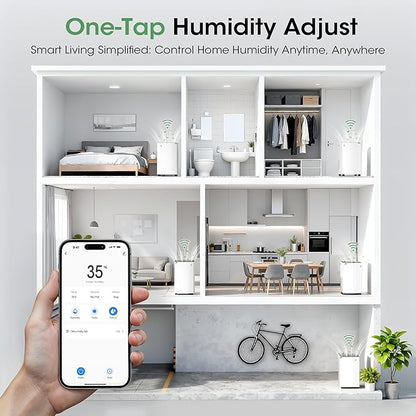 2500 sq.ft Dehumidifier for Basement, Smart APP WiFi Control, 35 Pint - Image 3