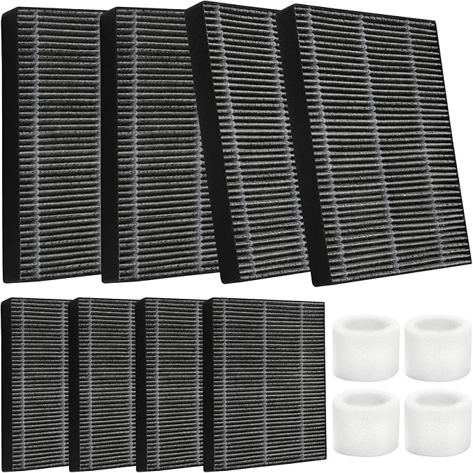DerBlue 8pcs Wick Replacement Filter and 4pcs Top Fill Humidifier Replacement by HOME