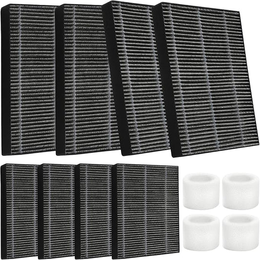 DerBlue 8pcs Wick Replacement Filter and 4pcs Top Fill Humidifier Replacement by HOME