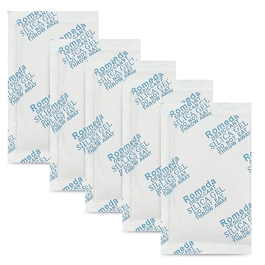 Romeda 60 Pcs 20 Gram Silica Gel Packs, Transparent Desiccant, Desiccant Packets by Romeda