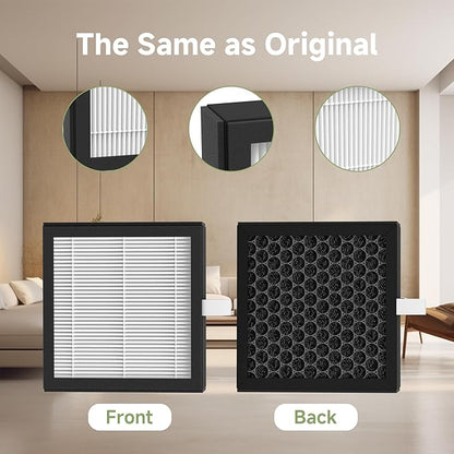 4 Pack DH02 3-in-1 Activated Carbon Replacement Filter Compatible - Image 8