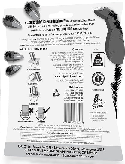 Slipstick GorillaOutdoor Berber Furniture Feet Pads - Image 5