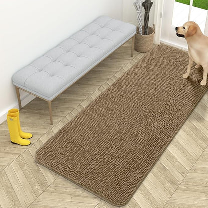 OLANLY Dog Door Mat for Muddy Paws 59x24, Absorbs Moisture and Dirt, Absorbent by OLANLY