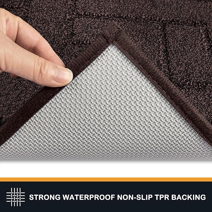 PURRUGS Dirt Trapping Door Mat 24" x 35.5", Non-Slip Machine Washable Entry Rug - Image 4