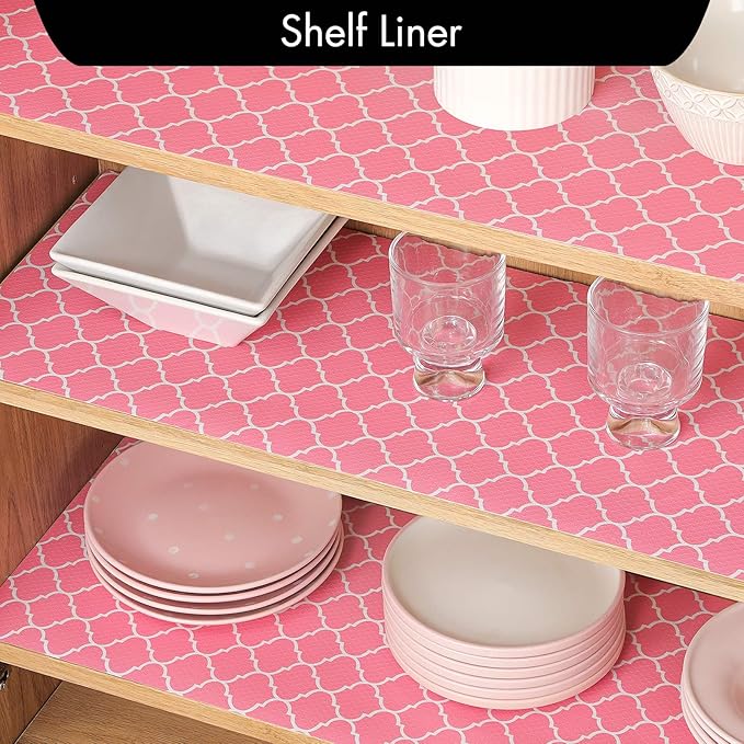 Cooyes Shelf Liner, Non Adhesive Drawer and Cabinet Liner, EVA Washable - Image 2