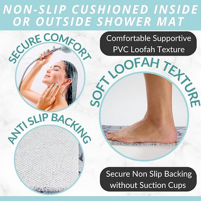 ENKOSI Loofah Non-Slip Shower and Bath Mat - Image 2