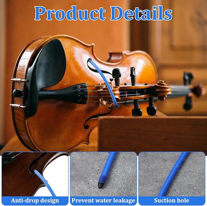 Violin Humidifier Violin F-Hole Humidifier Premium Sound Hole Silicone Moisture - Image 3