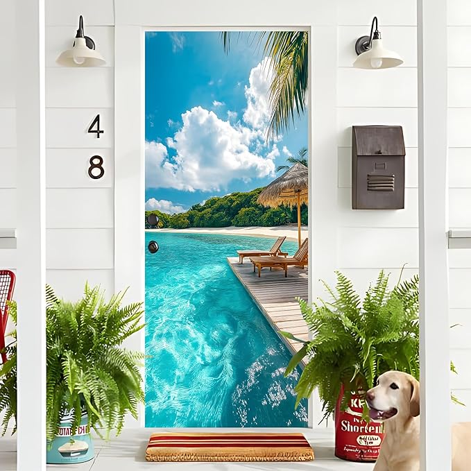 3D Door Decals Stickers Peel Stick Wall Murals Vinyl Wallpaper Self-Adhesive - Image 4