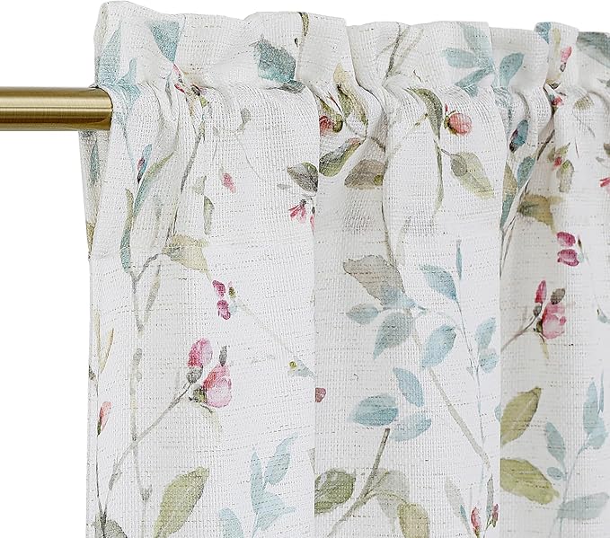 Chyhomenyc Roman Kitchen Curtains 36 Inch Length, Light Filtering Linen Blend - Image 9