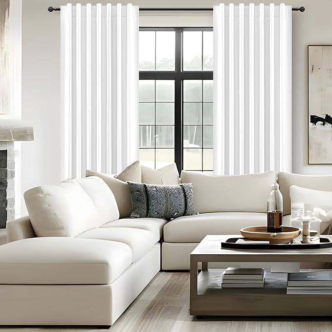 100% Blackout Elegant Curtains 95 Inch 2 Panel Set - Image 6