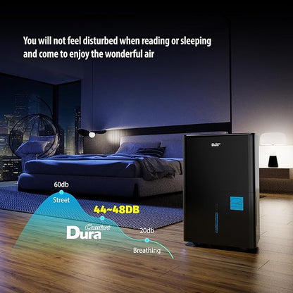 DuraComfort 50 Pint Dehumidifier, Built-in Pump, 4500 Sq Ft Coverage, Energy - Image 7
