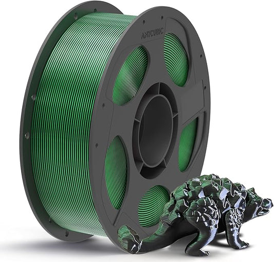 ANYCUBIC Silk Dual Color Pla Filament, 2-in-1 Chrome Coextrusion Color Change by ANYCUBIC