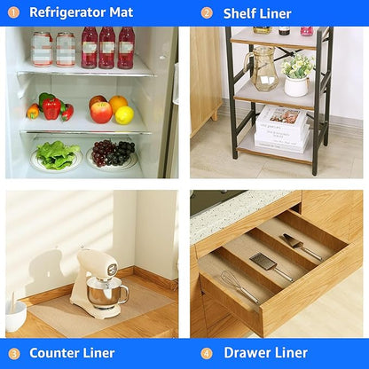 Clear Shelf Liners for Kitchen Cabinets: 22 Inch Wide Large Waterproof Under - Image 8