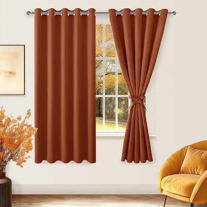 Hiasan Blackout Curtains for Bedroom, 60 x 63 Inches Length - Image 2