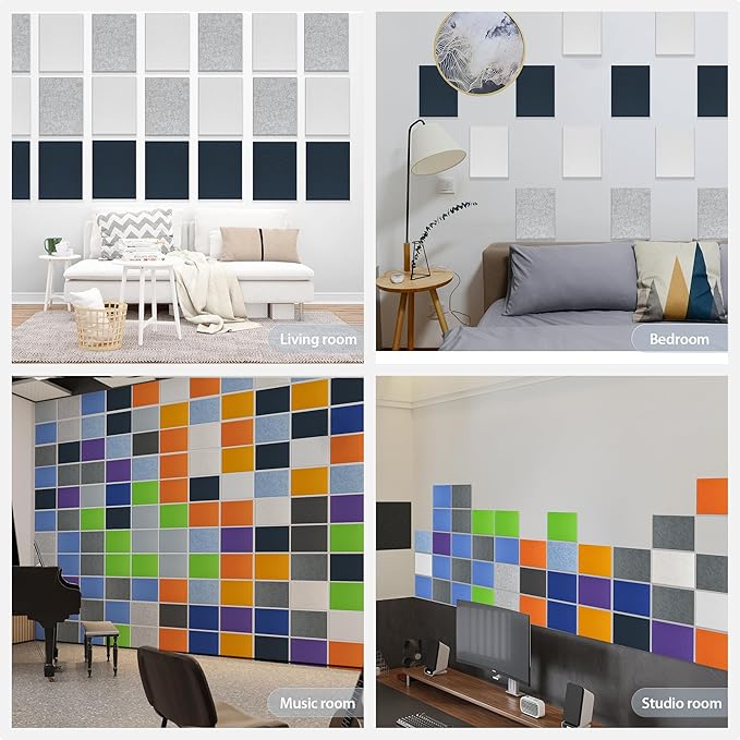 12 Pack Acoustic Panels Self Adhesive Sound Proof Foam, High Density Sound - Image 7