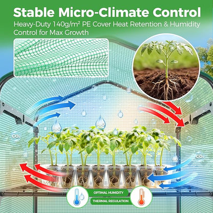 Ohuhu Mini Greenhouse for Indoor Outdoor, Small Plastic Plant Green House - Image 4