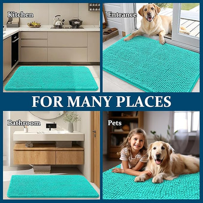OLANLY Dog Door Mat for Muddy Paws 47x24, Absorbs Moisture and Dirt, Absorbent - Image 8