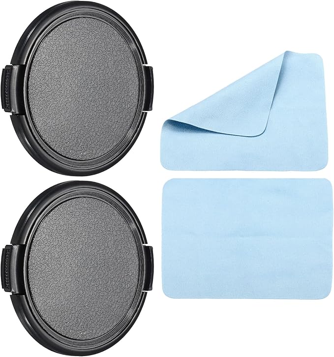 PATIKIL Camera Lens Cap, 2 Pack Sides Pinch Front Lens Cover by PATIKIL