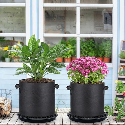 4 Pack 16.5'' Self-Watering Fabric Pot Base - Image 6
