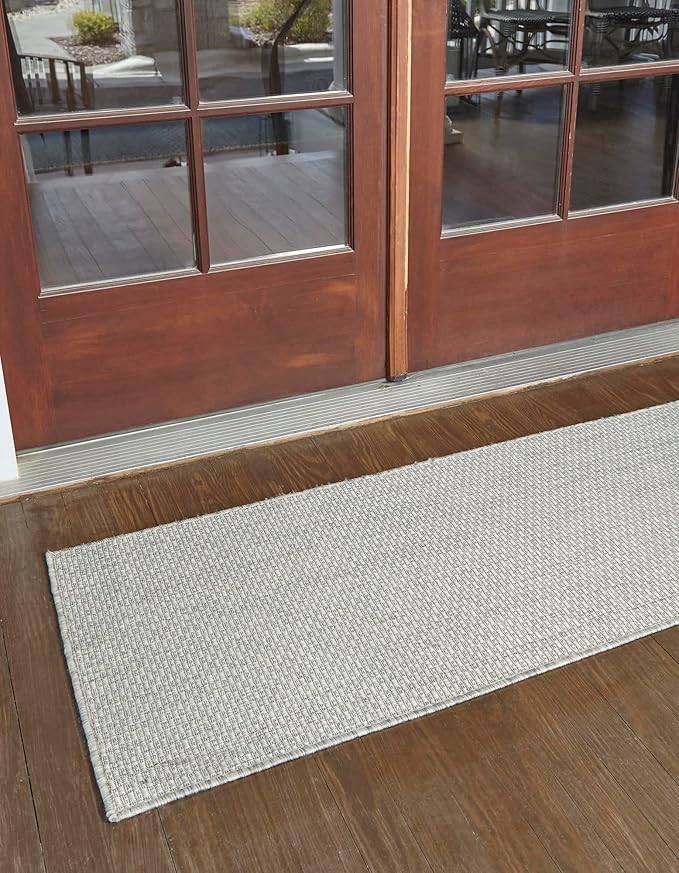Unique Loom Collection Casual Transitional Solid Heathered Indoor/Outdoor - Image 3