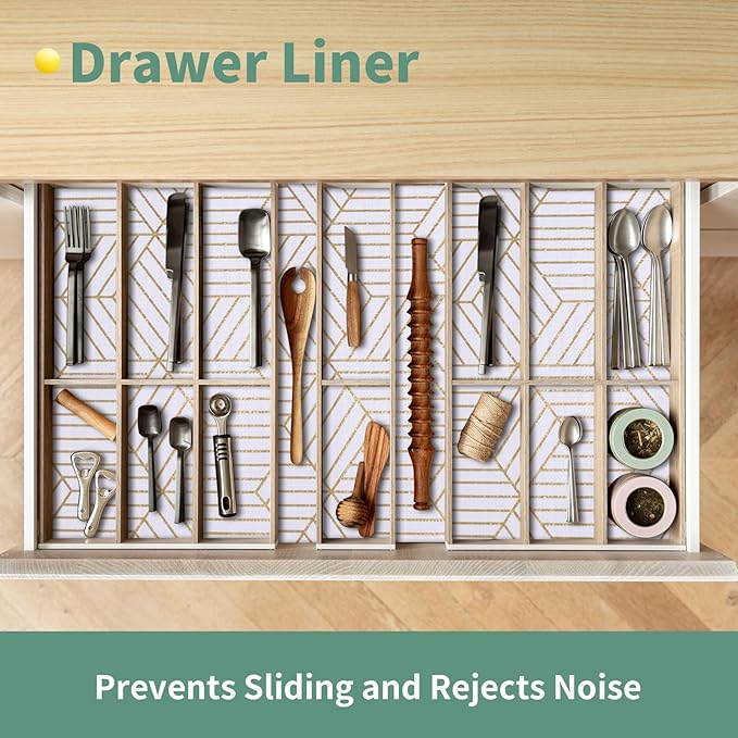 Shelf Liners for Kitchen Cabinets 12in x 30FT, Non Adhesive Cabinet Liner - Image 6