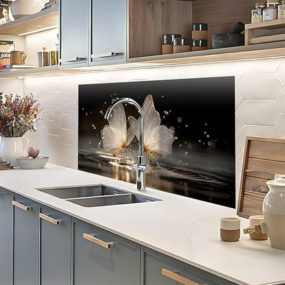 NYZE Kitchen Backsplash Stickers Waterproof Stove Backsplash Protector - Image 7