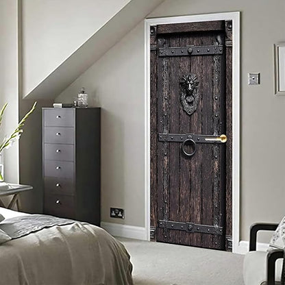 3D Door Decals Stickers Peel Stick Wall Murals Vinyl Wallpaper Self-Adhesive - Image 6