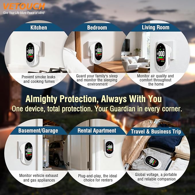 4-in-1 Plug-in Smoke & Carbon Monoxide Alarms - Image 8