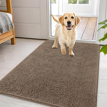 OLANLY Dog Door Mat for Muddy Paws 44x32, Absorbs Moisture and Dirt, Absorbent by OLANLY