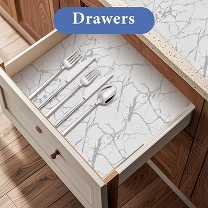 Drawer and Shelf Liner for Kitchen Cabinet: 12 in X 20 Ft Non Slip Waterproof - Image 2