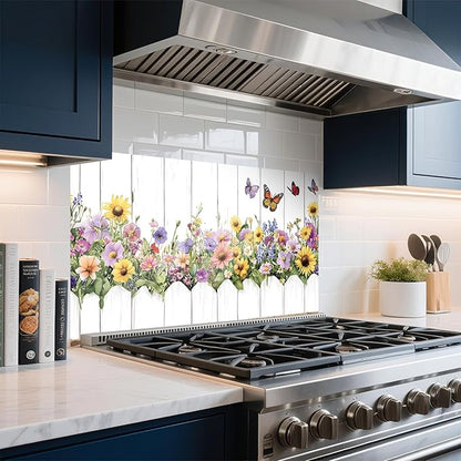 NYZE Kitchen Backsplash Stickers Waterproof Stove Backsplash Protector - Image 3