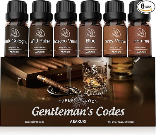 ASAKUKI Men Essential Oils Set for Diffuser, Valentine's Day Gift for Men– by ASAKUKI