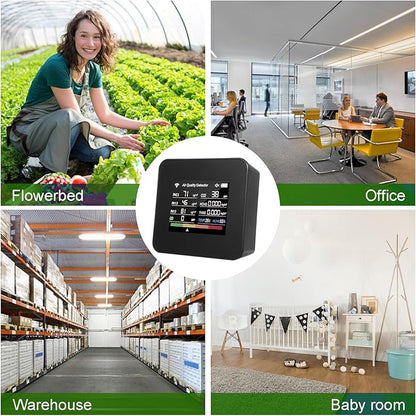 14 in 1 Indoor Air Quality Monitor Air Quality Detector CO₂ CO TVOC HCHO - Image 5