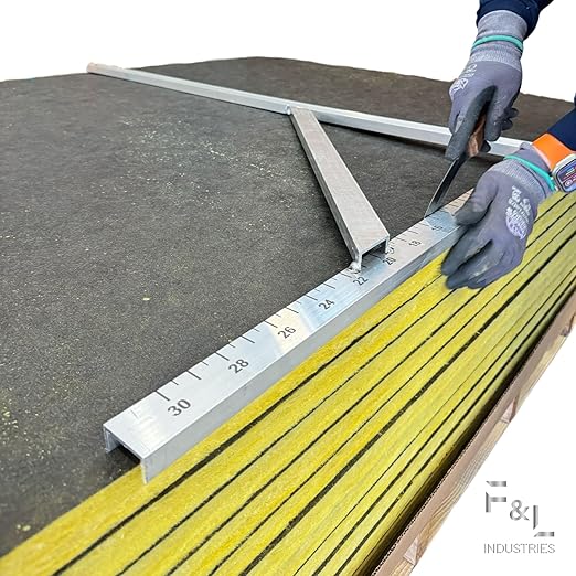 F&L Heavy-Duty Aluminum Square Duct Tool – Precision 90° Angle Cutting Guide - Image 4