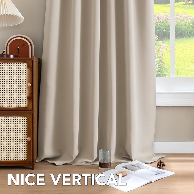 H.VERSAILTEX Blackout Curtains Thermal Insulated Window Treatment Panels Room - Image 8