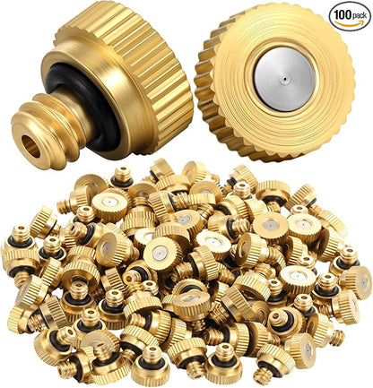Zhengmy 100 Pcs 0.1mm Brass Misting Nozzles, Mister Nozzles Brass by Zhengmy