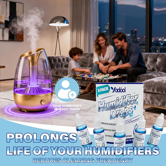 Humidifier Cleaner Drops, Humidifier Water Treatment Cleaning Solution - Image 7