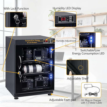 T.A.P 38L Automatic Numerical LED Control Dry Cabinet Box Storage - Image 6