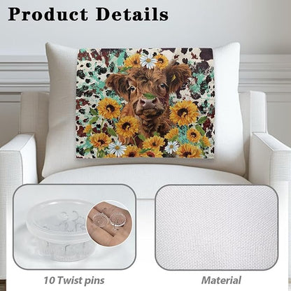 Hide Cow Sofa Headrest Covers Soft Recliner Headrest Protector Washable Couch - Image 5