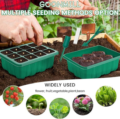 Seed Starter Tray with Grow Light, 5 Packs Plant Starter Tray Seedling Starter - Image 4