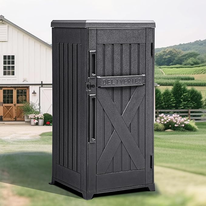 YITAHOME 60-Gallon Secure Package Delivery and Storage Box, Double-Wall Resin by YITAHOME