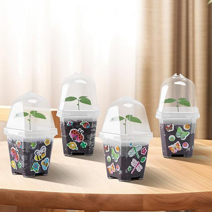 EBaokuup 10 Pack Clear Plant Nursery Pots - Image 5